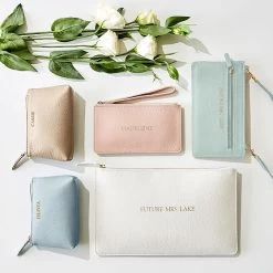 Signature Leather Wristlet | 4 -Grocery Store signature leather wristlet c 5