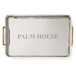 Silver And Wicker Entertaining Gift Set | 1 -Grocery Store silver and wicker entertaining gift set c 4