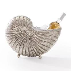 Silver Nautilus Wine Bucket | 1 -Grocery Store silver nautilus wine bucket c