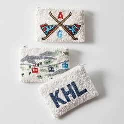 Ski Beaded Zip Pouch | 2