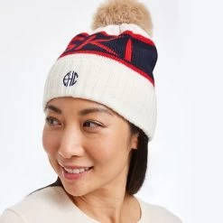Ski Pom Pom Hat | 2 -Grocery Store ski pom pom hat 1 c 1