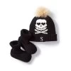 Skull And Crossbones Pom Pom Hat & Bootie Set | 2 2 Skull And Crossbones Pom Pom Hat & Bootie Set | 2 -Grocery Store skull and crossbones pom pom hat bootie set c