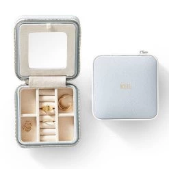 Small Piped Travel Jewelry Case, Foil Debossed | 6 19 Small Piped Travel Jewelry Case, Foil Debossed | 6 -Grocery Store small piped travel jewelry case foil debossed c 1