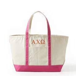 Sorority Canvas Tote | 6 -Grocery Store sorority canvas boat tote 10 c