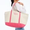 Sorority Canvas Tote | 6 -Grocery Store sorority canvas boat tote c