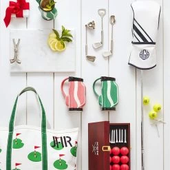 Golf Club Cocktail Set | 2 -Grocery Store sport handle marble cheese board 2 c 3