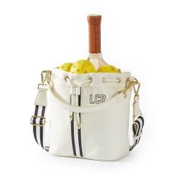 Sporty Stripe Drawstring Pickleball Tote | 1 -Grocery Store sporty stripe drawstring pickleball tote c 4