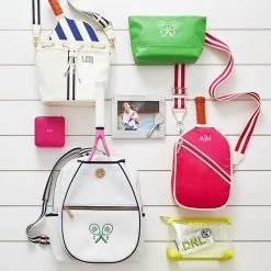 Sporty Stripe Drawstring Pickleball Tote | 1 -Grocery Store sporty stripe drawstring pickleball tote c 5