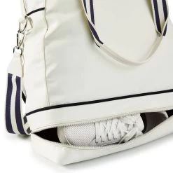 Sporty Stripe Tennis Tote | 3 -Grocery Store sporty stripe tennis tote c 3