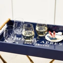 Stemless Wine Glasses, Set Of 4 | 1