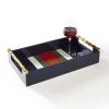 Stripe Bamboo Lacquer Tray | 1 -Grocery Store stripe bamboo lacquer tray c
