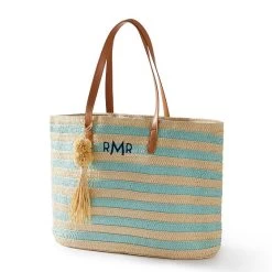 Striped Straw Tassel Tote | 3 17 Striped Straw Tassel Tote | 3 -Grocery Store striped straw tassel tote 1 c