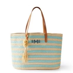 Striped Straw Tassel Tote | 3 15 Striped Straw Tassel Tote | 3 -Grocery Store striped straw tassel tote c 1