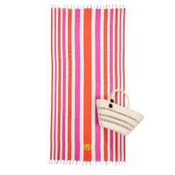 Striped Lightweight Turkish Towel | 12 -Grocery Store striped turkish lightweight towel c 2