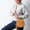 Suede Saddle Crossbody Bag | 2 -Grocery Store suede saddle crossbody bag c