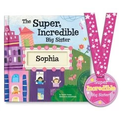 “Super Incredible Big Sister” Personalized Children’s Book | 1 -Grocery Store super incredible big sister personalized childrens book 1 c