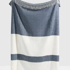 Sydney Stripe Italian Cotton Throw | 2 -Grocery Store sydney stripe italian cotton throw c 7