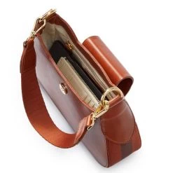 Taylor Twill Leather Crescent Bag | 1