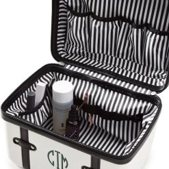 Terminal 1 Cosmetic Case | 2 -Grocery Store terminal 1 checked zip front carry on cosmetic case set c