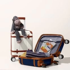 Terminal 1 Small Carry-On Luggage | 3 -Grocery Store terminal 1 mini luggage and vegan leather tag gift set c 1