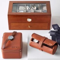 Travel Leather Watch Holder | 6 23 Travel Leather Watch Holder | 6 -Grocery Store travel watch roll c