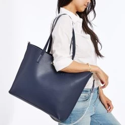 Vegan Leather 2-in-1 Tote | 8 -Grocery Store vegan leather 2 in 1 tote 2 c