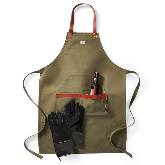 Waxed Canvas And Leather BBQ Apron | 2 7 Waxed Canvas And Leather BBQ Apron | 2 - Image 5