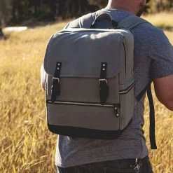 Waxed Canvas Bar Backpack Portable Cocktail Set | 1 -Grocery Store waxed canvas bar backpack portable cocktail set c 2