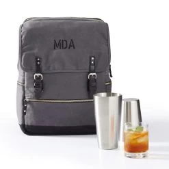 Waxed Canvas Bar Backpack Portable Cocktail Set | 1
