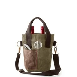 Waxed Canvas Double Wine Tote | 2