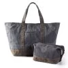 Waxed Canvas Tote And Pouch Set | 2