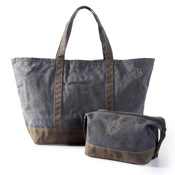 Waxed Canvas Tote And Pouch Set | 2 3 Waxed Canvas Tote And Pouch Set | 2
