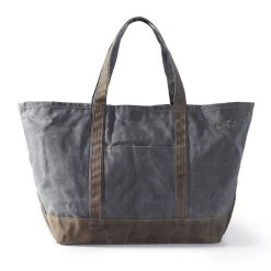 Waxed Canvas Tote Bag | 2 -Grocery Store waxed canvas tote bag c 1