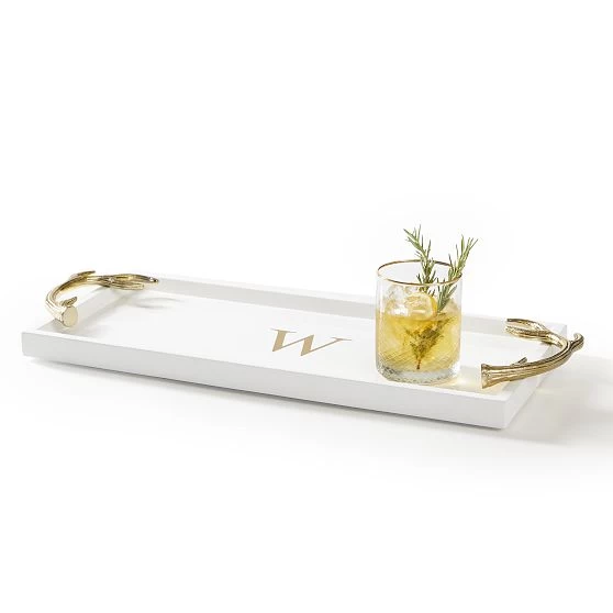White And Gold Antler Tray | 1 6 White And Gold Antler Tray | 1 - Image 4
