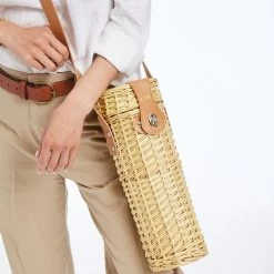 Wicker Insulated Wine Bag | 1 -Grocery Store wicker insulated wine bag 2 c