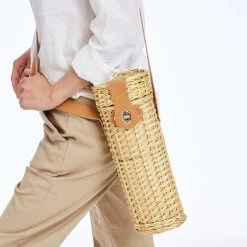 Wicker Insulated Wine Bag | 1