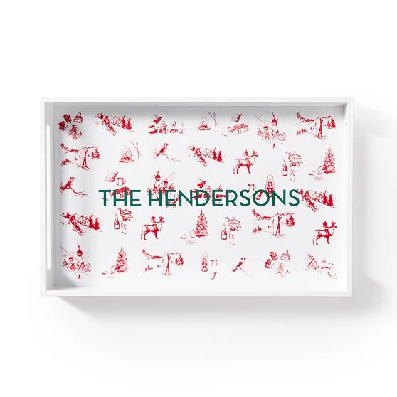 Winter Scenic Lacquer Tray | 1 4 Winter Scenic Lacquer Tray | 1 - Image 2