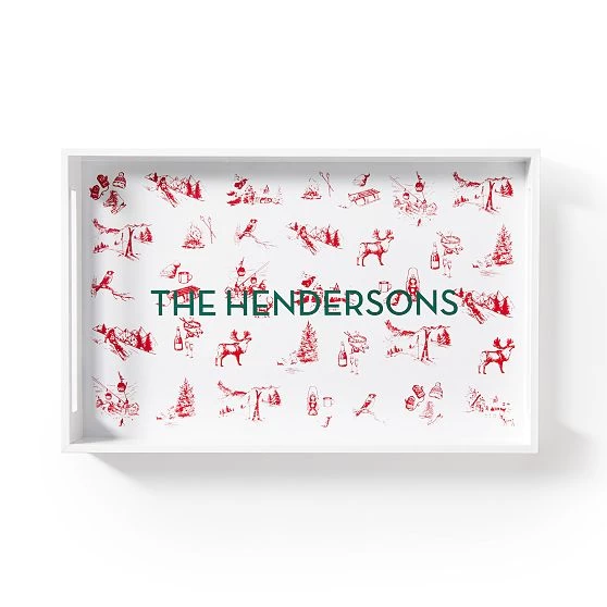 Winter Scenic Lacquer Tray | 1 5 Winter Scenic Lacquer Tray | 1 - Image 3