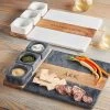 Wood And Marble Appetizer Serving Platter | 2 -Grocery Store wood and marble appetizer serving platter c 2