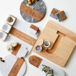 Wood And Marble Beveled Cheese Board | 4 28 Wood And Marble Beveled Cheese Board | 4 -Grocery Store wood and marble beveled cheese board c 7