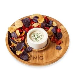 Wood And Marble Chip And Dip Set | 1 -Grocery Store wood and marble chip and dip set c 4
