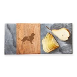 Wood And Marble Rectangle Cheese Board | 3 -Grocery Store wood and marble rectangle cheese board c 10