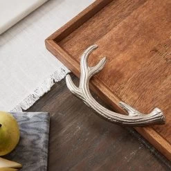 Wood Antler Tray | 2 -Grocery Store wood antler tray c 2