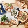 Wood Pizza Party Appetizer Serving Board | 1 -Grocery Store wood pizza party appetizer serving board c